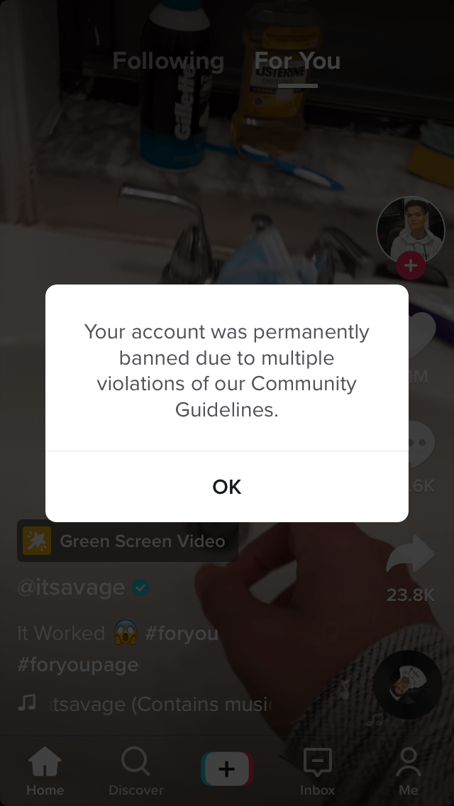 tiktok被封号,tiktok封号